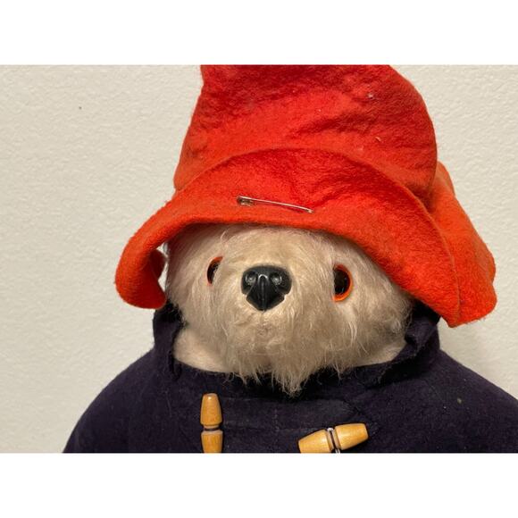 PADDINGTON BEAR GABRIELLE DESIGN 1980 20" XL BLUECOAT RED HAT MADE IN BRITAIN - Picture 6 of 9